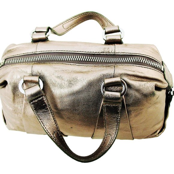 7 for ALL MANKIND Small Metallic Leather Satchel - Picture 5 of 7